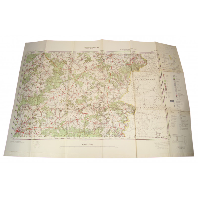 Carte Allemande Bataille Des Ardennes 1941 Bastogne Carte Allemande Bataille Des Ardennes 1941 Bastogne