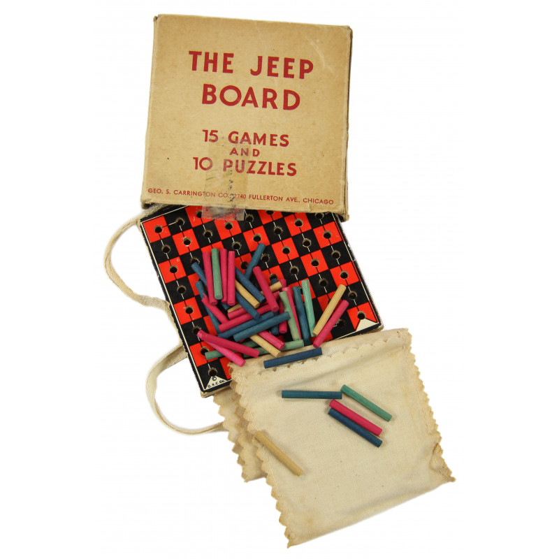 Box, Games and Puzzles, US Army, The Jeep Board Box, Games and Puzzles, US Army, The Jeep Board