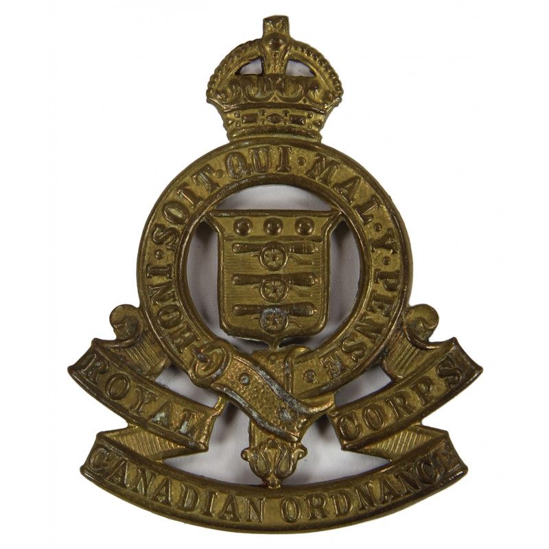 Badge, Cap, Royal Canadian Ordnance Corps Badge, Cap, Royal Canadian Ordnance Corps