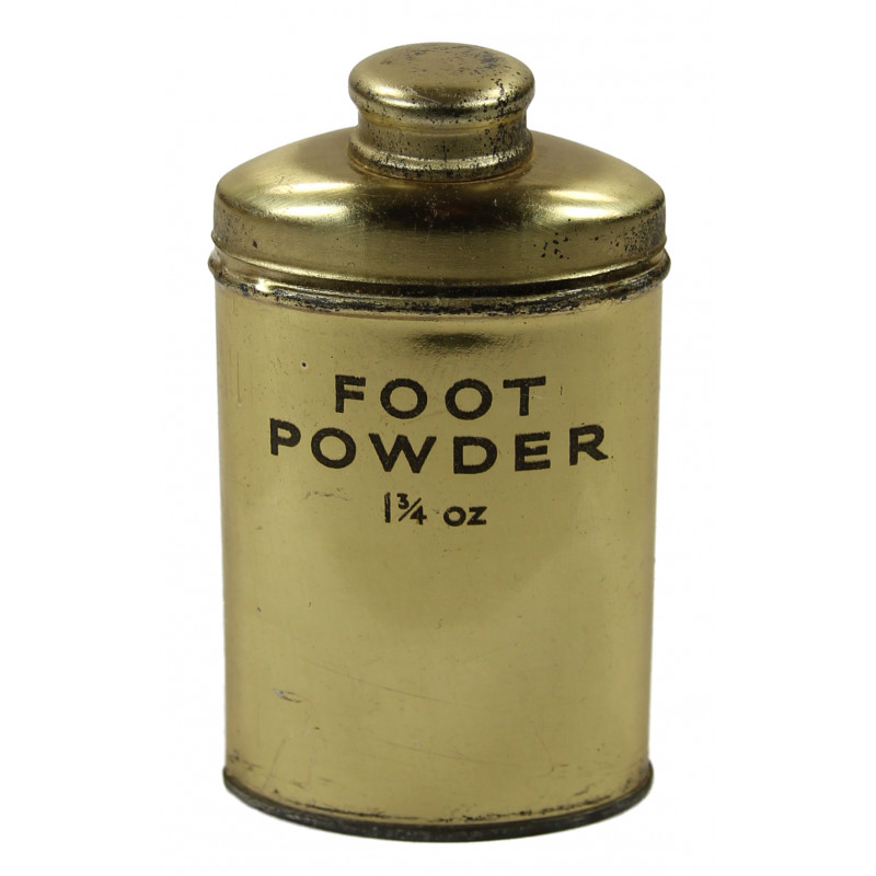 Foot powder, British, 1 3/4 oz., 1940 Foot powder, British, 1 3/4 oz., 1940