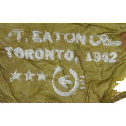 Capuche camouflée de protection contre les gaz Canadienne, 1942