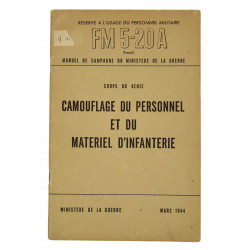 Field Manual 5-20 A, Camouflage du personnel, 1944 (French Version)