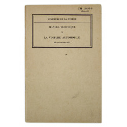 Technical Manual 11-510, La voiture automobile, 1943 (French version)