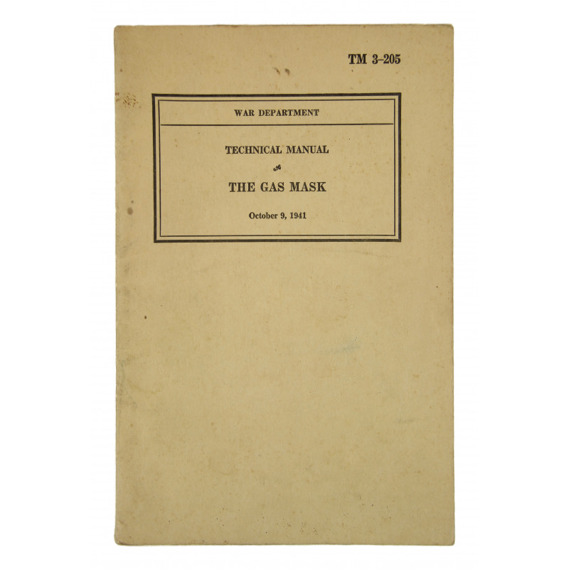 Technical Manual TM 3-205, The Gas Mask, 1941