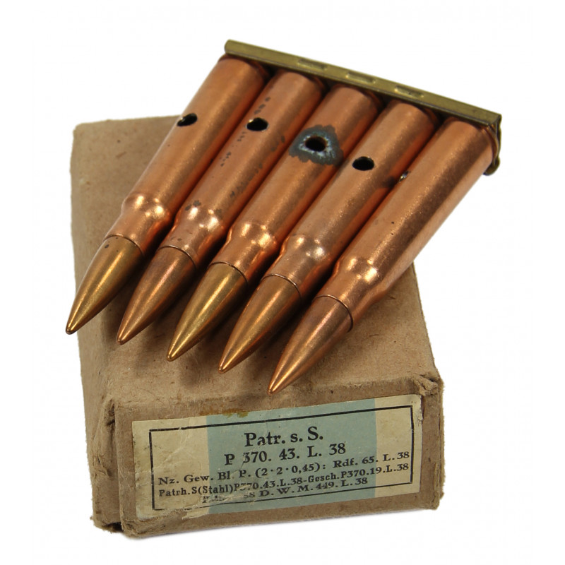 Cartridges, Mauser 98k, 1938 Cartridges, Mauser 98k, 1938