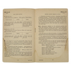 Manual, Field, Basic FM 21-40, Defense Against Chemical Attack, 1942