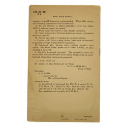 Manual, Field, Basic FM 21-40, Defense Against Chemical Attack, 1942
