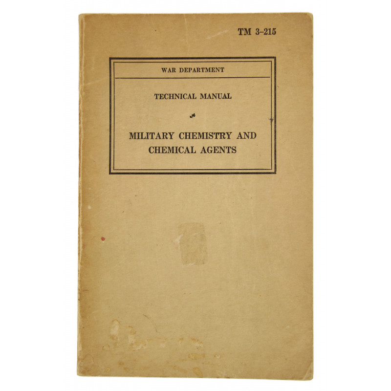 Manuel technique TM 3-215, Military Chemistry and Chemical Agents, 1942