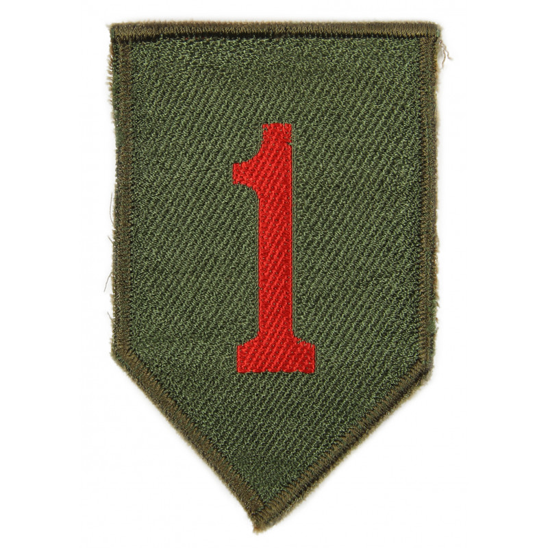 Patch, 1st Infantry Division, British Made 1944 Patch, 1st Infantry Division, British Made 1944