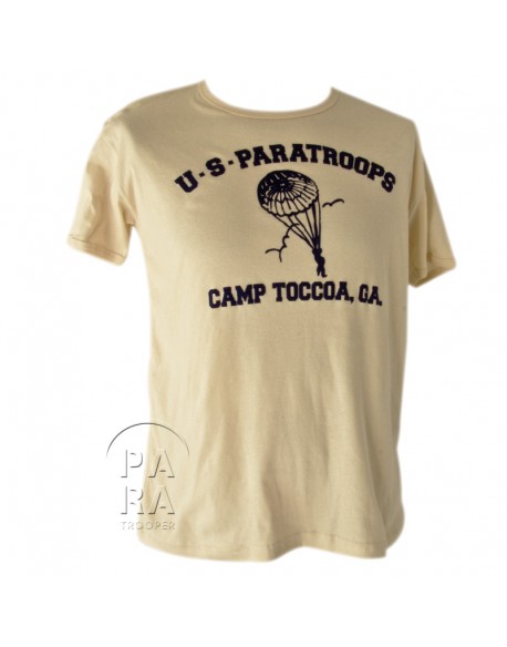 T-shirt, US PARATROOPS Camp Toccoa, Tied fit