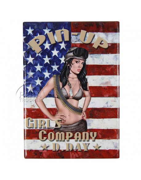 Magnet, Pin-Up, flag