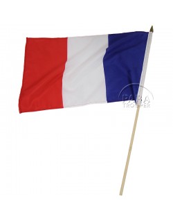 Drapeau de Bâton de la France 14 * 21CM Petit Drapeau Français Tricolore  Tenu dans la Main 25 Pcs pour Le 14 Juillet