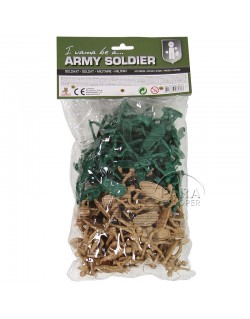 Box, 100 plastic soldier