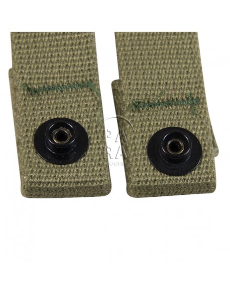 Jugulaires en toile 2ème type pour casque de parachutiste