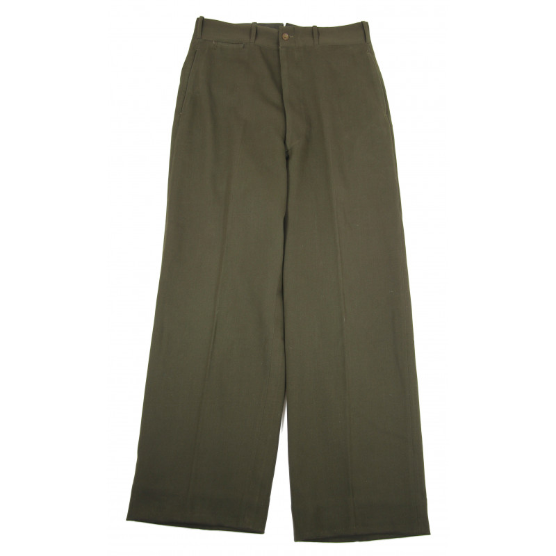 Trousers, Wool elastique, Drab, Officer's, Chocolate Trousers, Wool elastique, Drab, Officer's, Chocolate