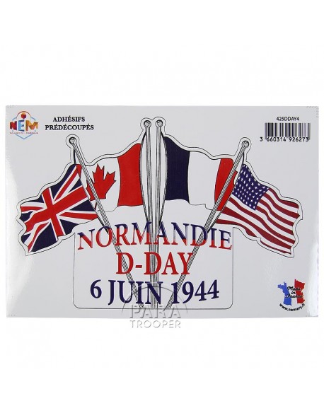 Autocollants Normandie D-Day 6 juin 1944