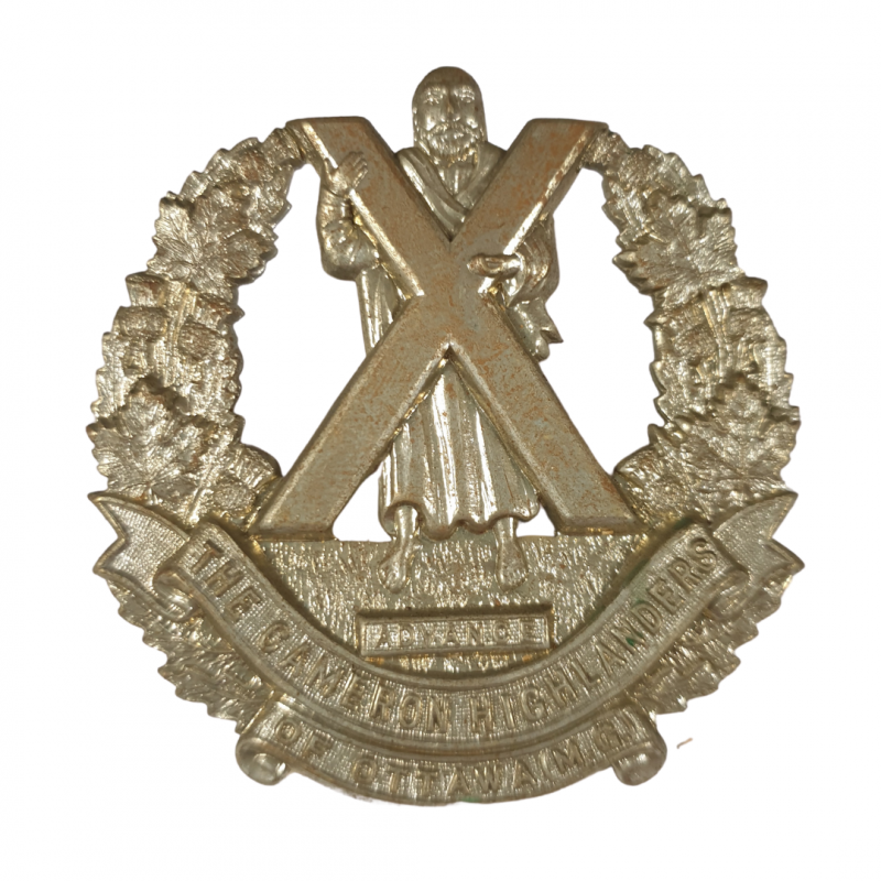 Badge, Cap, The Cameron Highlanders of Ottawa (MG), Normandie Badge, Cap, The Cameron Highlanders of Ottawa (MG), Normandie