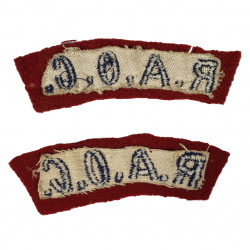 Paire d'insignes, Royal Army Ordnance Corps, imprimés