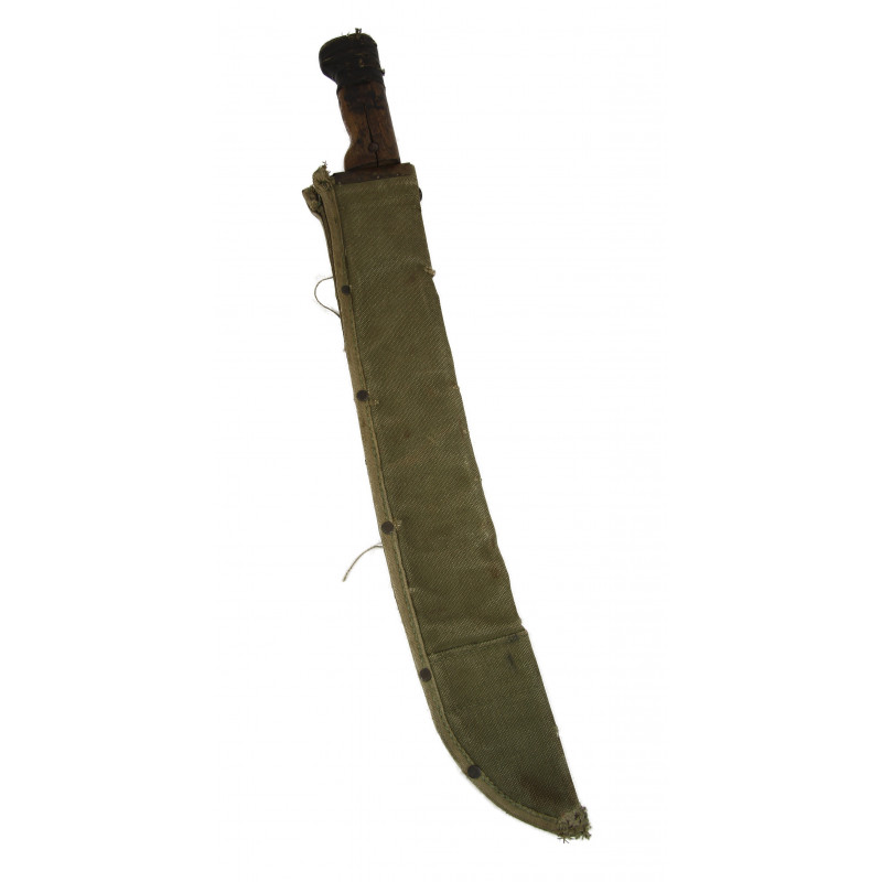 Machete, M-1942, canvas scabbard, 1944, Normandy Machete, M-1942, canvas scabbard, 1944, Normandy