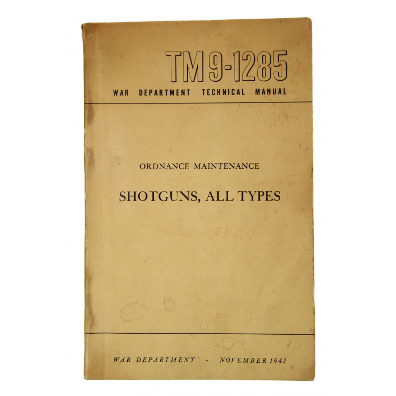 Technical Manual TM 91285, Shotguns, 1942