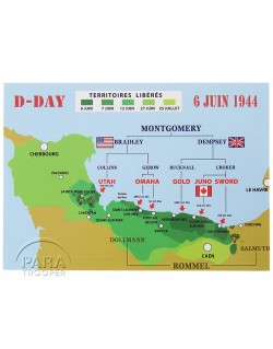 Post card, D-Day landing 1944