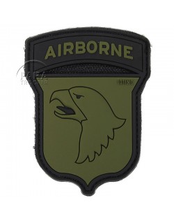 Patch, 101st Airborne Division, PVC, green