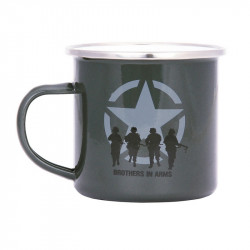 Cup, Enameled metal, Brothers in arms.