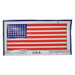 Drapeau U.S.A pour pare-brise de véhicules (Autocollant)