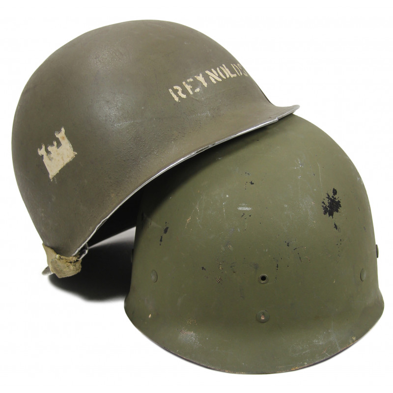 Helmet, M1, Fixed Bales, Capac Liner, Engineers, Named Helmet, M1, Fixed Bales, Capac Liner, Engineers, Named