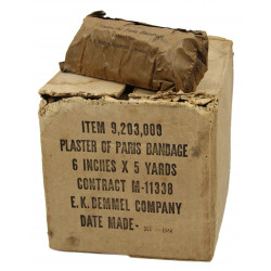 Bandage, plaster of Paris, item No. 9,203,000, 1944, Normandy