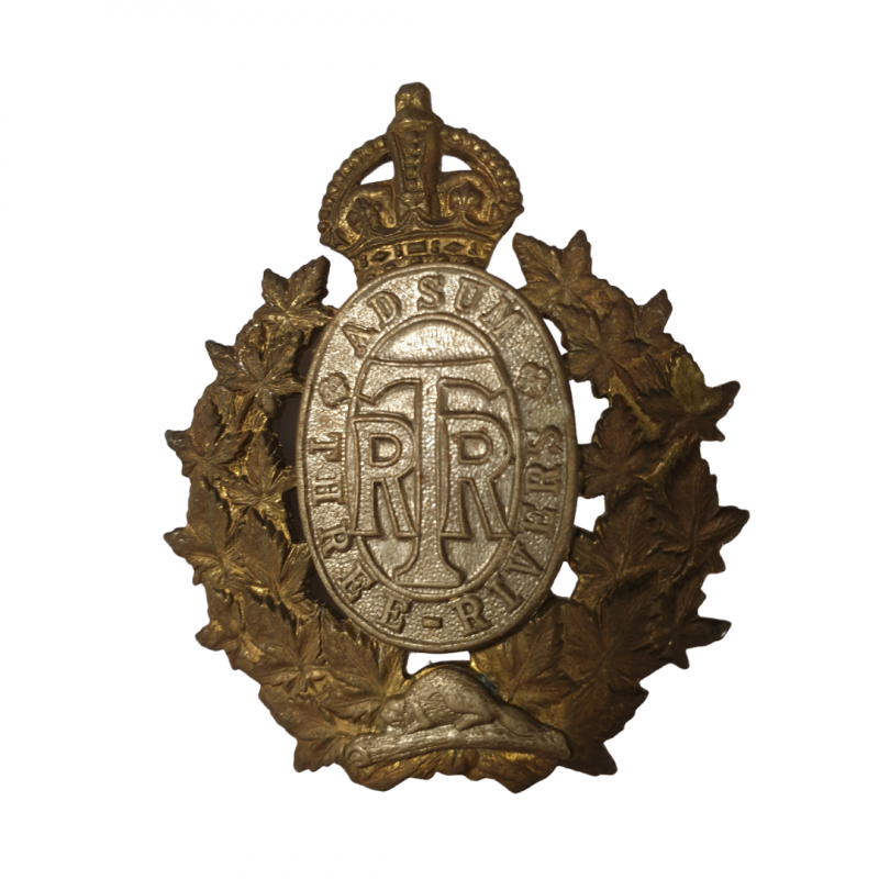 Cap Badge, The Three Rivers Regiment, Sicily, Italy & Holland Cap Badge, The Three Rivers Regiment, Sicily, Italy & Holland