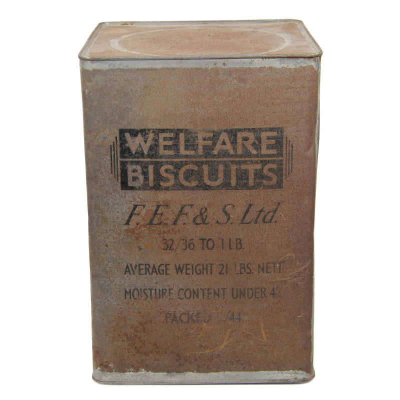 Tin, Welfare Biscuits, FULL, 1944, Normandy