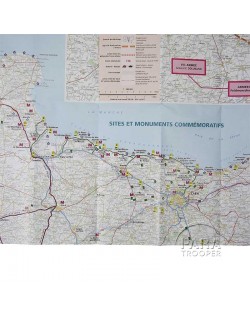 Carte IGN Normandie Jour-J, 6 Juin 1944