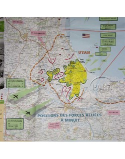 Carte IGN Normandie Jour-J, 6 Juin 1944