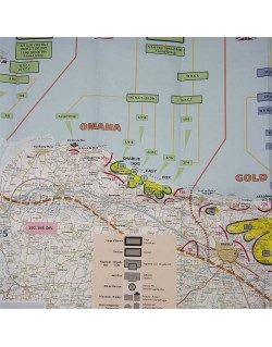 Carte IGN Normandie Jour-J, 6 Juin 1944