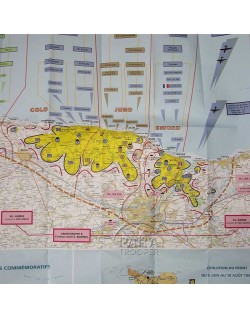 Carte IGN Normandie Jour-J, 6 Juin 1944