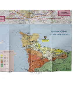 Carte IGN Normandie Jour-J, 6 Juin 1944
