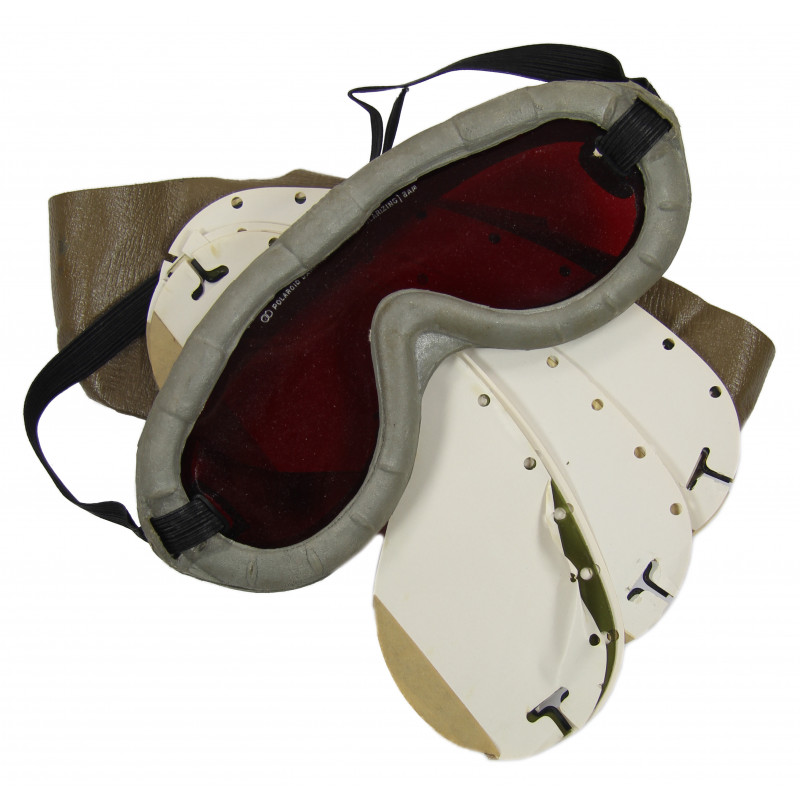 Goggles, Polaroid, Type 1021, US Army (leather) Goggles, Polaroid, Type 1021, US Army (leather)