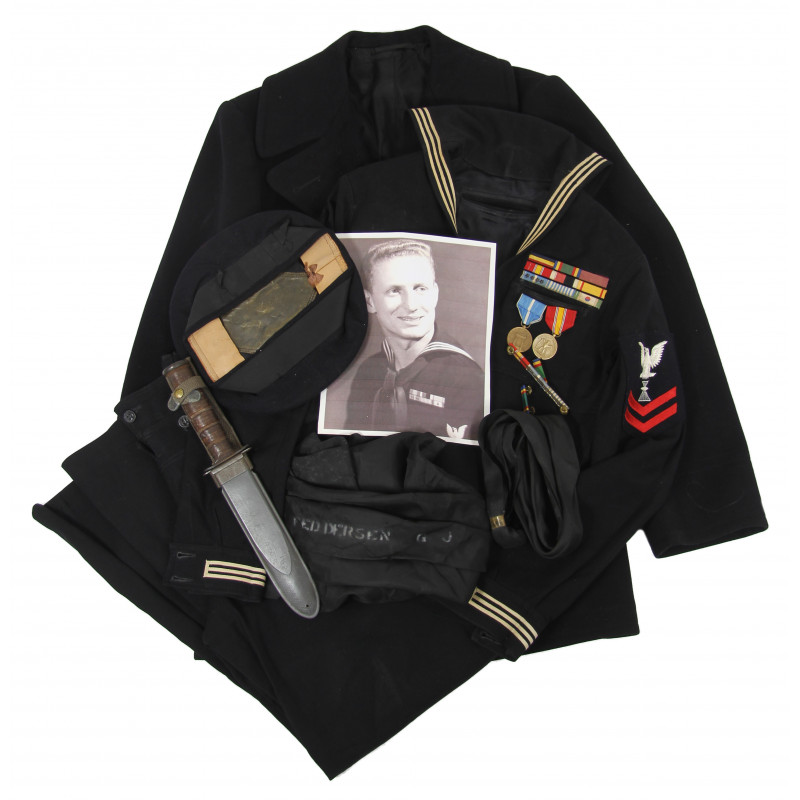 Grouping, US Navy, PH2 Gerald Feddersen, WW2 & Korea Grouping, US Navy, PH2 Gerald Feddersen, WW2 & Korea