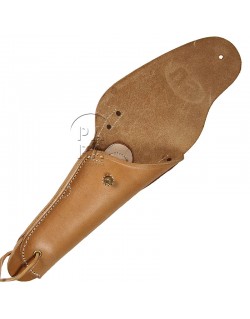 Holster, Belt, Pistol, fawn leather