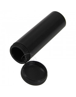 Vial, Hard Rubber, ½ Oz., Black