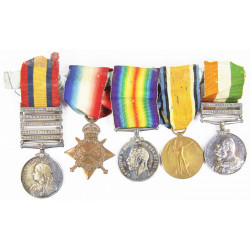 EN COURS Grouping, médaille britanniques, Guerre des Boers et Première Guerre mondiale