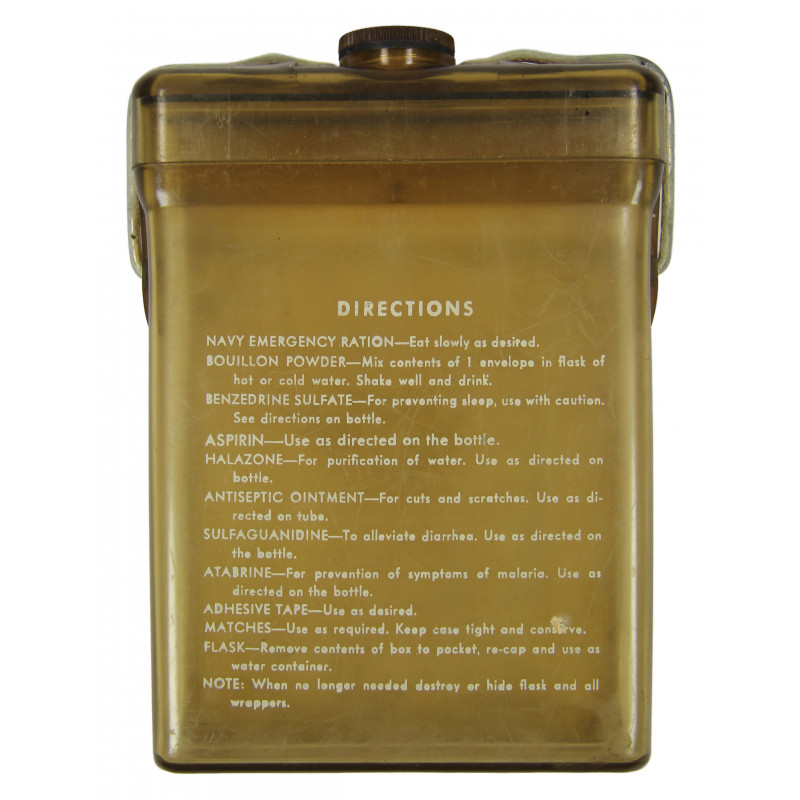 Flask, Emergency Sustenance Kit, Medical, Type E-17, USAAF Flask, Emergency Sustenance Kit, Medical, Type E-17, USAAF