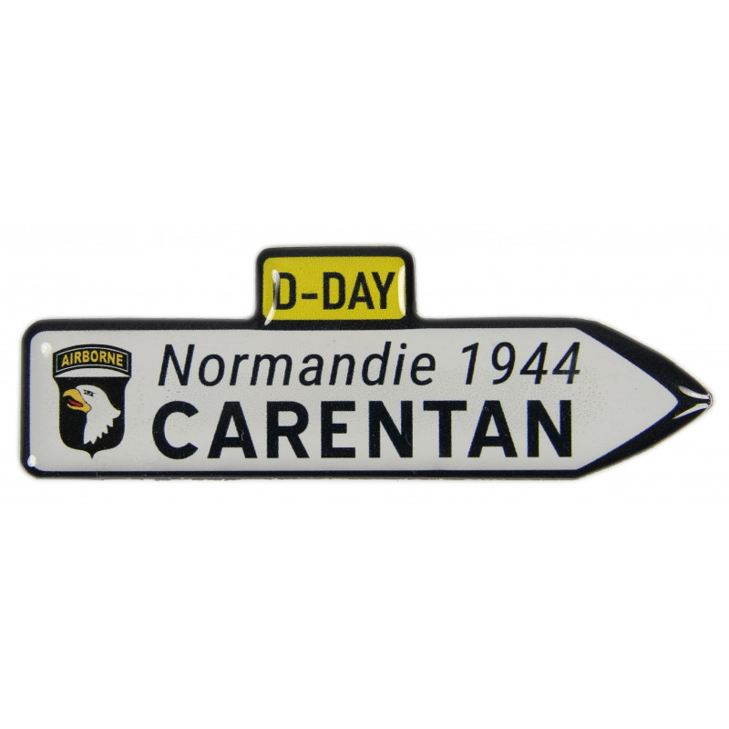 Magnet, panneau, Normandie 1944, CARENTAN