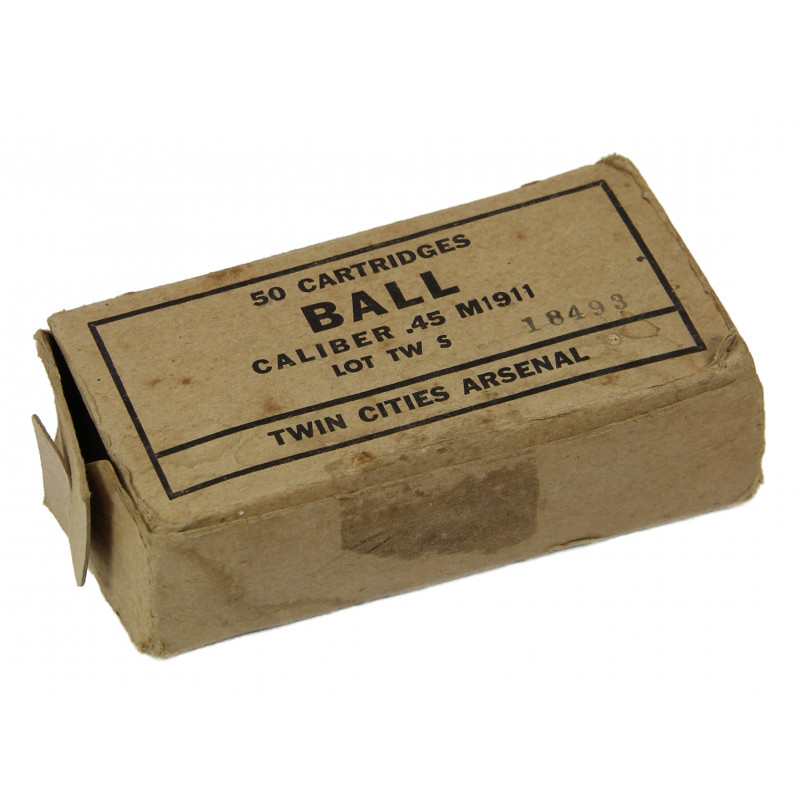 Box, cartridges, .45 cal., for Pistol M1911, 1944 Box, cartridges, .45 cal., for Pistol M1911, 1944