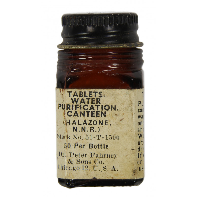 Bottle, Tablets, Halazone, Dr. Peter Fahrney & Sons Co. Bottle, Tablets, Halazone, Dr. Peter Fahrney & Sons Co.