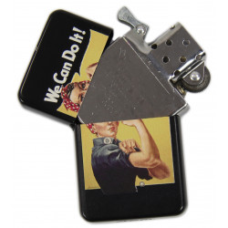 Briquet type ZIPPO, Rosie, la riveteuse, noir