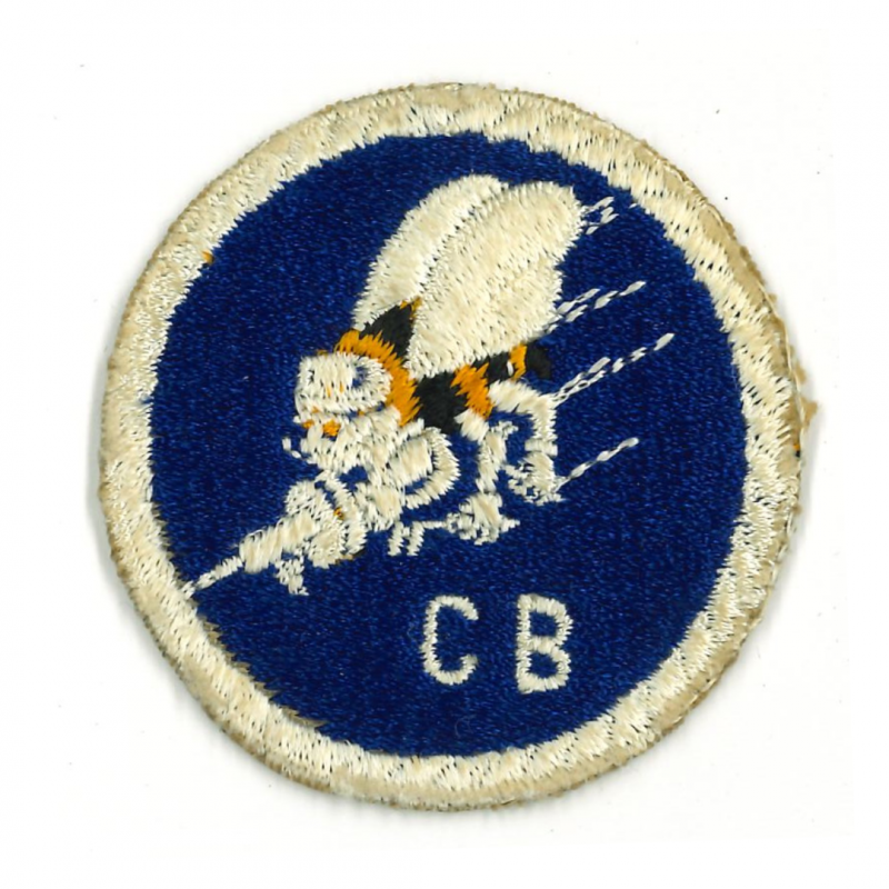 Patch, Seabees, C.B., US Navy, 1st type Patch, Seabees, C.B., US Navy, 1st type