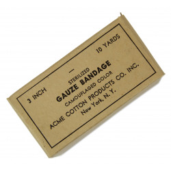 Bandage en gaze, camouflé, 10 yards, ACME, 24 juin 1943