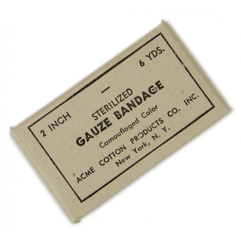 Bandage en gaze, camouflé, 6 yards, ACME, 24 juin 1943